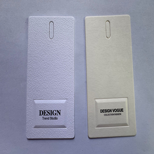 Embossed clothing labels/tags