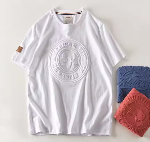 Men's Custom Logo Essential Printed Cotton T-shirt Oversized T-shirt Plain Drop Shoulder Sports Shor