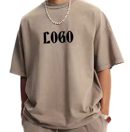 Custom printed t-shirts oversized puff print 100% cotton blank mens printed design t-shirts blank custom logo t-shirts
