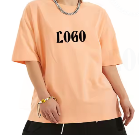 Men's Custom Logo Essential Printed Cotton T-shirt Oversized T-shirt Plain Drop Shoulder Sports Shor