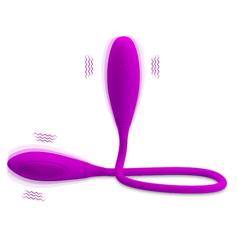 Double-headed vibrating AV egg female clitoral masturbator second tide adult sex toys cross-border supply one piece dropshipping