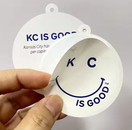 Custom Organic Cotton Garment Label Eco-Friendly Silk Screen Printing Tags Sustainable End Fold Recyclable Clothing Tag