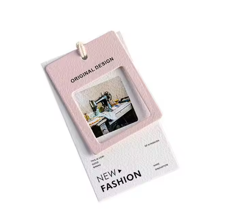 Manufacturer Custom Thick White Paper Swing Garment Label Hang Tags Recyclable Luxury Custom Tags Cardboard Labels for Clothing