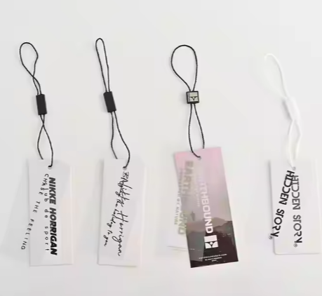 Soft Tag Rfid Clothing Tags 860-960Mhz Monza R6P Rfid Uhf Tag Woven/Nylon/Fabric For Clothes Management