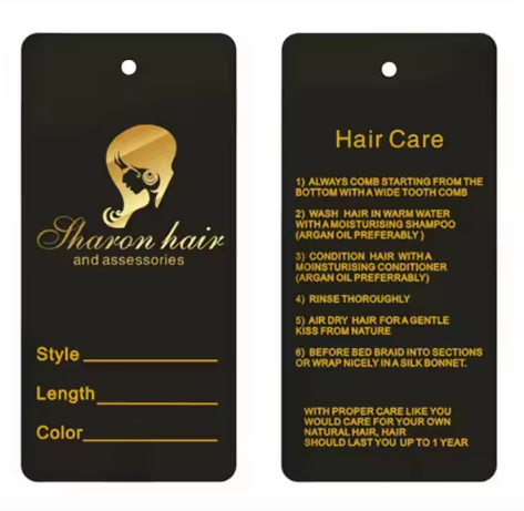 waterproof full color logo custom hang tag both side printed 300gsm recycled paper packaging hang tag for garment/ jeans
