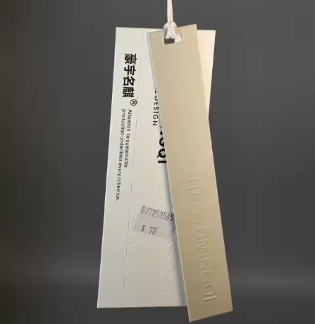 waterproof full color logo custom hang tag both side printed 300gsm recycled paper packaging hang tag for garment/ jeans